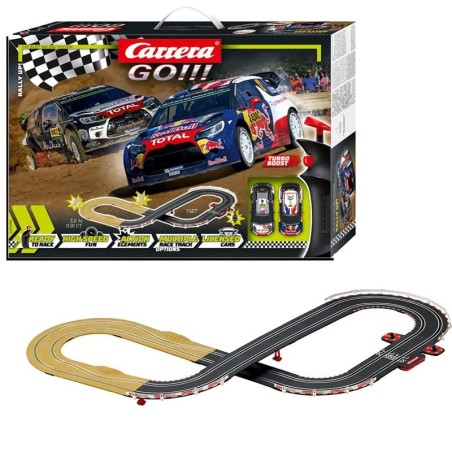 PISTA CARRERA RALLY UP DA 115X119 CM - INCLUDE 2 AUTO