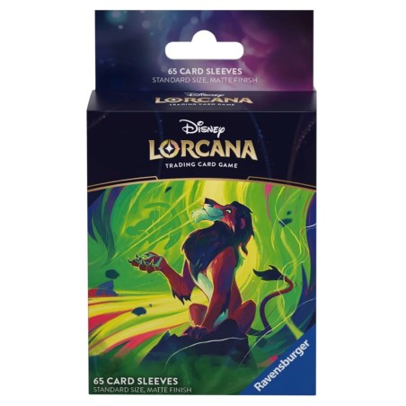 LORCANA CARD SLEEVE PER 65 CARTE DI SCAR IL RE LEONE