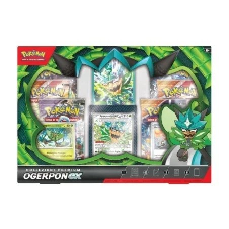 POKEMON - COLLEZIONE PREMIUM OGERPON EX SET EDIZIONE ITALIANA