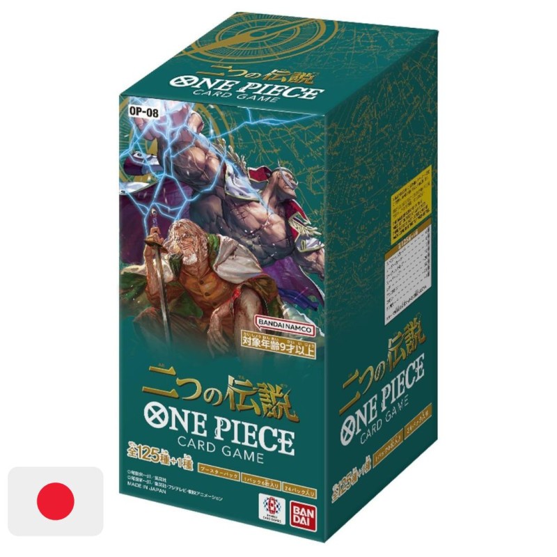 ONE PIECE CARD GAME OP-08 TWO LEGENDS - BOX DA 24 BUSTINE DA 6 CARTE JAP