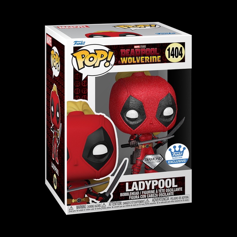 LADYPOOL DI DEADPOOL VS WOLVERINE FUNKO POP 1404 EXCLUSIVE DIAMOND COLLECTION