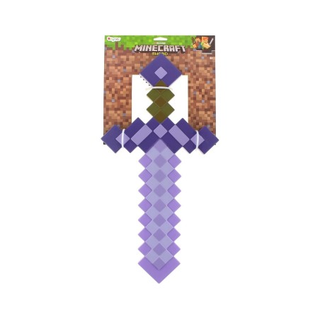 SPADA DI MINECRAFT PLASTIC REPLICA ENCHANTED SWORD DA 51 CM