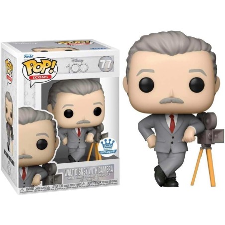 WALT DISNEY WITH CAMERA DISNEY100 FUNKO POP 77 SPECIAL EDITION