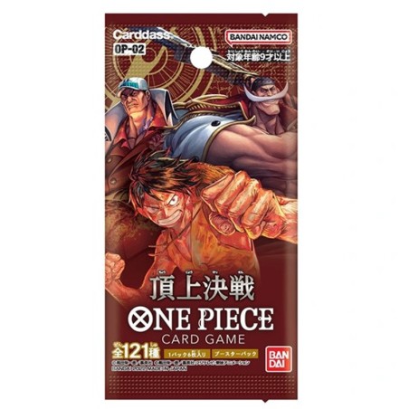 ONE PIECE CARD GAME OP-02 PARAMOUNT WAR - N.1 BUSTINA DA 6 CARTE JAP