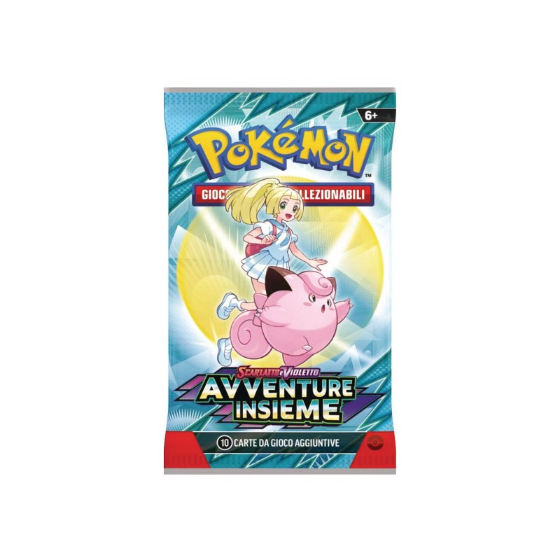 BUSTINA DA 10 CARTE DI POKEMON AVVENTURE INSIEME EDIZIONE ITALIANA