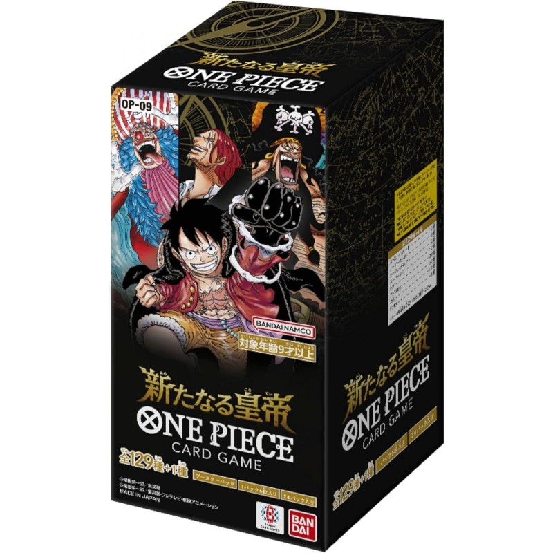 ONE PIECE CARD GAME BOX OP-09 THE FOUR EMPEROR - N.24 BUSTINE DA 6 CARTE JAP