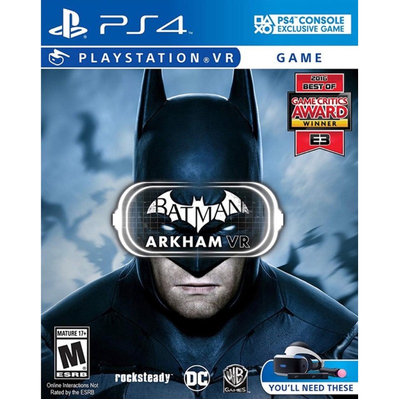 BATMAN ARKHAM VR RICHIEDE PLAYSTATION VR PER PS4 USATO