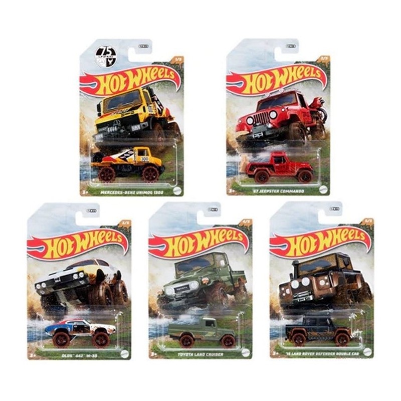 HOT WHEELS DIE-CAST CARS MUD RUNNER 1:64 - 1 PZ. A SCELTA/