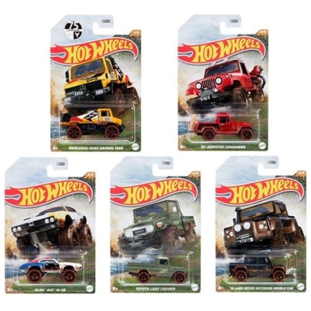 HOT WHEELS DIE-CAST CARS MUD RUNNER 1:64 - 1 PZ. A SCELTA/