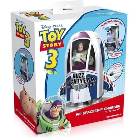 STAZIONE DI RICARICA BUZZ LIGHTYEAR DI TOY STORY PER TELECOMANDI NINTENDO WII