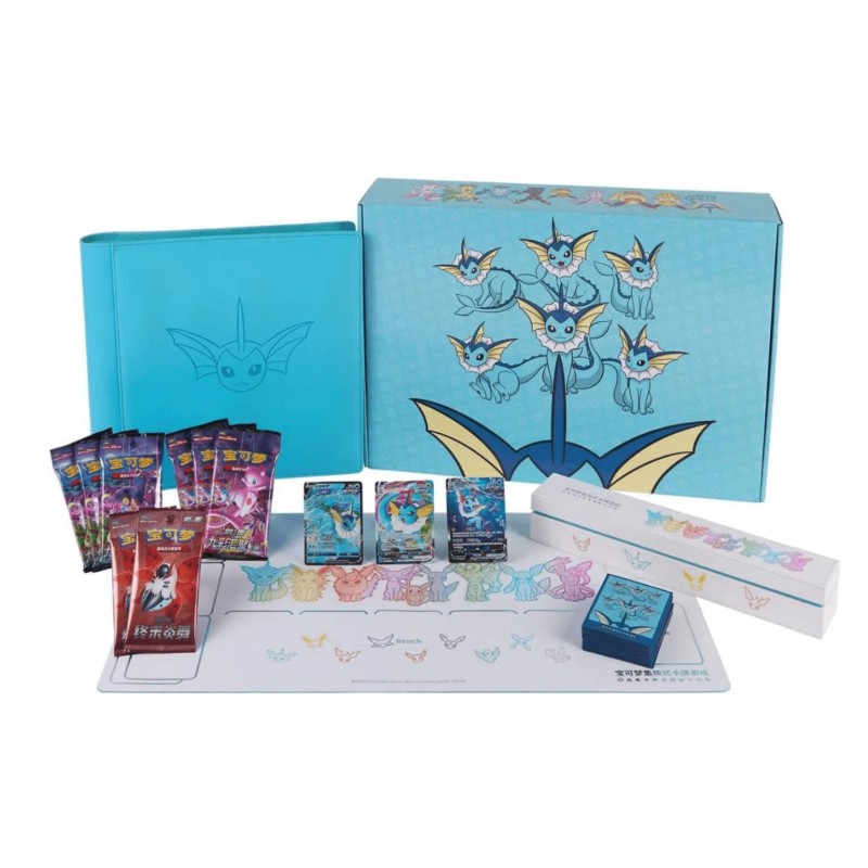 PREORDINE POKEMON SPADA E SCUDO GIFT BOX VAPOREON VMAX CHINESE