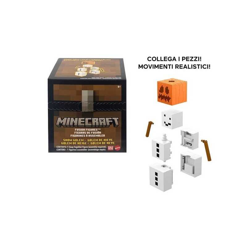 GOLEM DELLE NEVI FIGURE LARGE DA 20 CM DI MINECRAFT