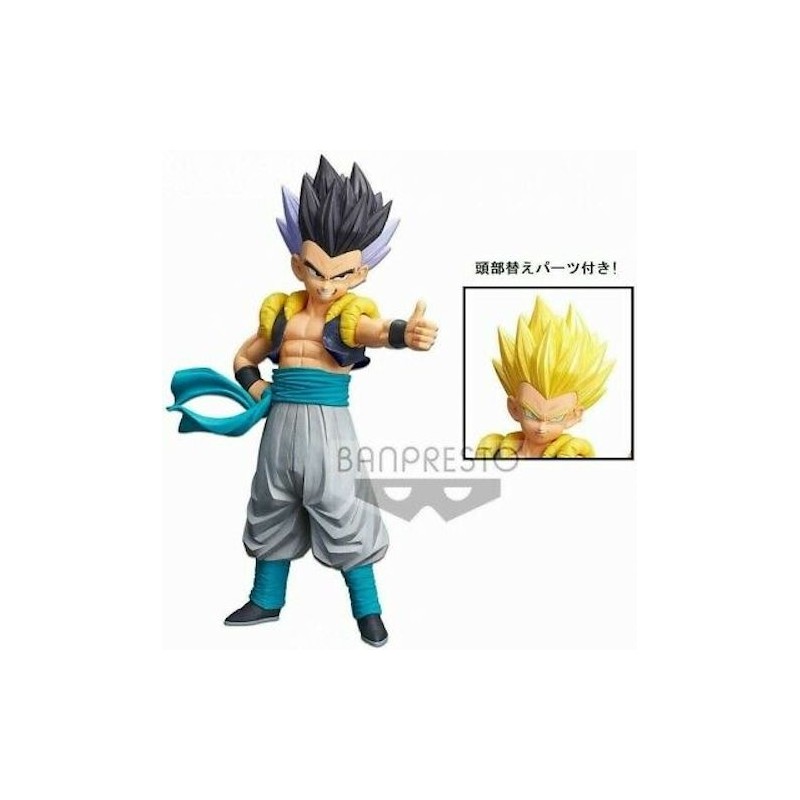 GOTENKS GRANDISTA FIGURE RESOLUTION OF SOLDIER DI DRAGON BALL Z DA 26 CM