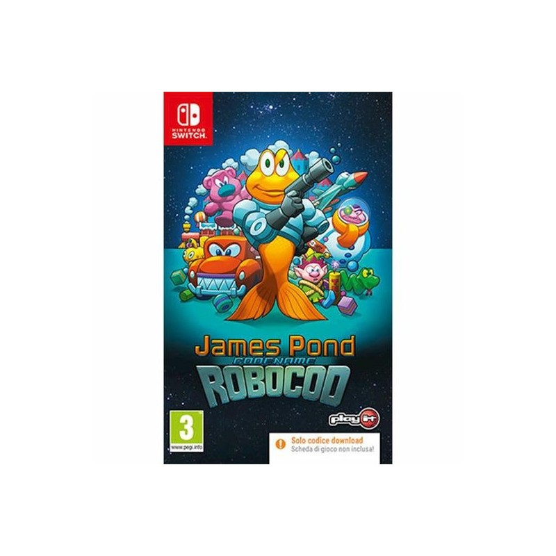 JAMES POND CODENAME ROBOCOD PER NINTENDO SWITCH NUOVO - CODICE PER DOWNLOAD DALLO STORE