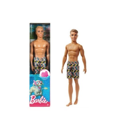 KEN DI BARBIE BEACH DOLL IN COSTUME DA BAGNO