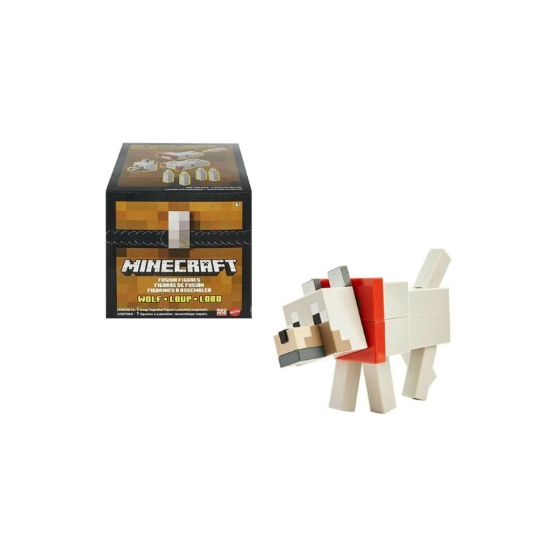 LUPO FIGURE LARGE DA 18 CM DI MINECRAFT