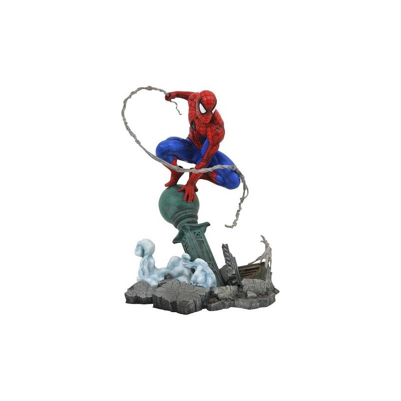 MARVEL COMIC GALLERY PVC STATUE SPIDER-MAN LAMPPOST FIGURE DA 25 CM DIAMOND GALLERY