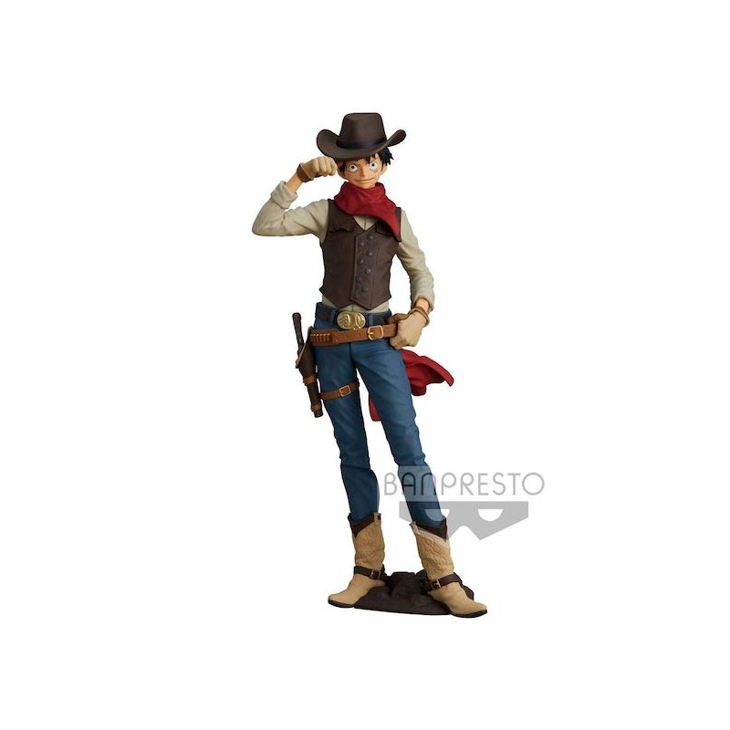 MONKEY D. LUFFY ACTION FIGURE RUBBER DI ONE PIECE DA 21 CM