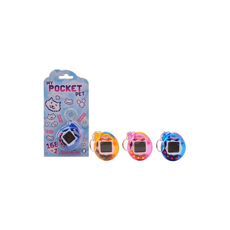 MY POCKET PET TAMAGOTCHI CON 168 ANIMALI - COLORE A SCELTA