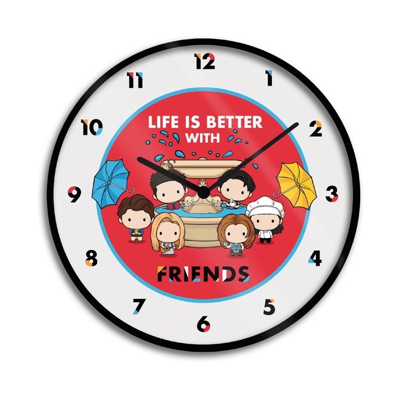 OROLOGIO DA PARETE DI FRIENDS LIFE IS BETTER WITH FRIENDS