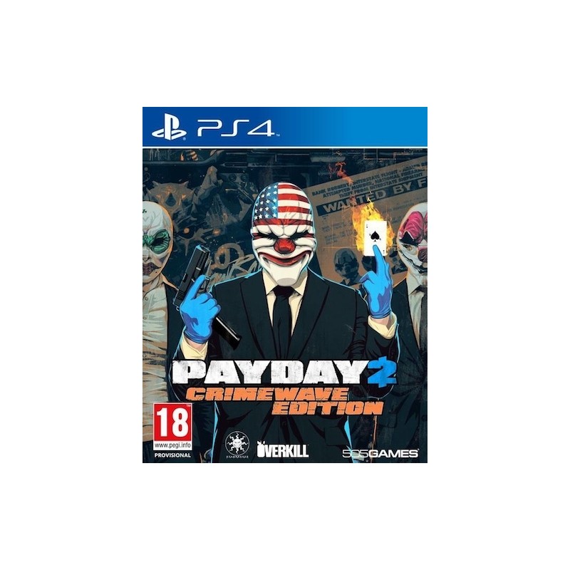 PAYDAY 2 CRIMEWAVE EDITION PER PS4 USATO