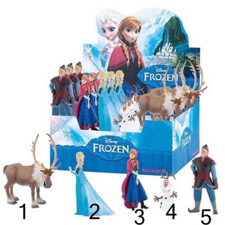 PERSONAGGIO DI FROZEN A SCELTA 1 PZ. FIGURE DISNEY DA 8 CM BULLYLAND