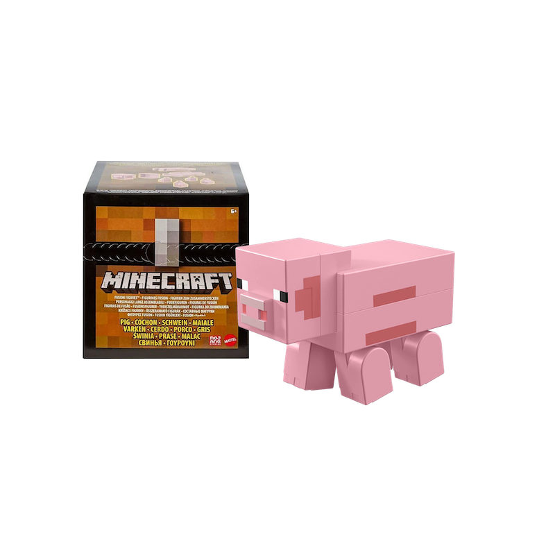 PIG MAIALINO FIGURE LARGE DA 13 CM DI MINECRAFT