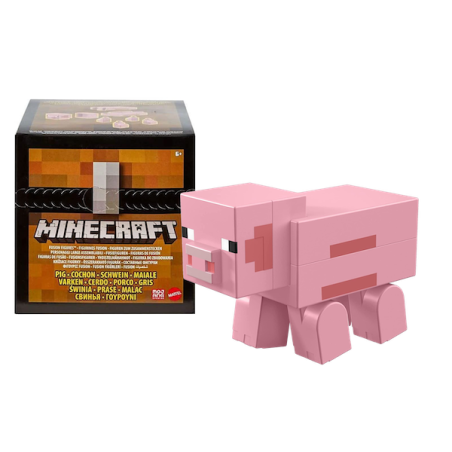 PIG MAIALINO FIGURE LARGE DA 13 CM DI MINECRAFT