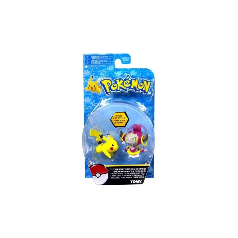 PIKACHU + HOOPA CONFINED ACTION FIGURE DEI POKEMON DA 5 CM