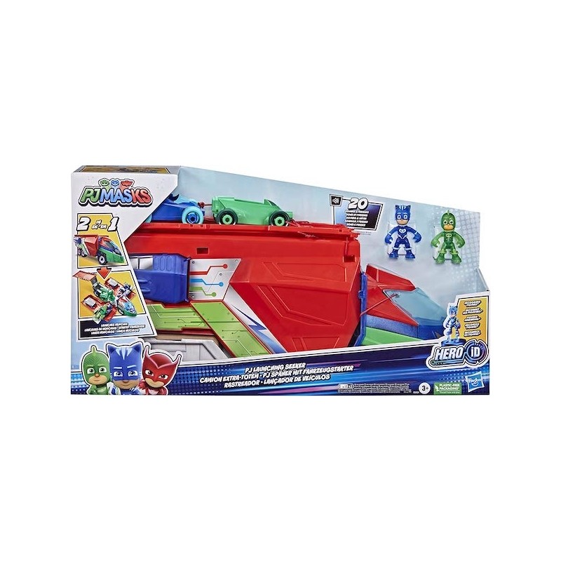 PJ-MASKS CAMION EXTRA TOTEM CON PERSONAGGI E VEICOLI INCLUSI