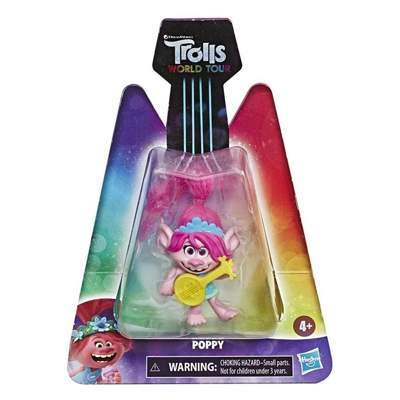 POPPY MINI FIGURE DA 7 CM TROLLS WORLD TOUR