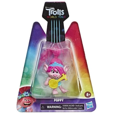 POPPY MINI FIGURE DA 7 CM TROLLS WORLD TOUR