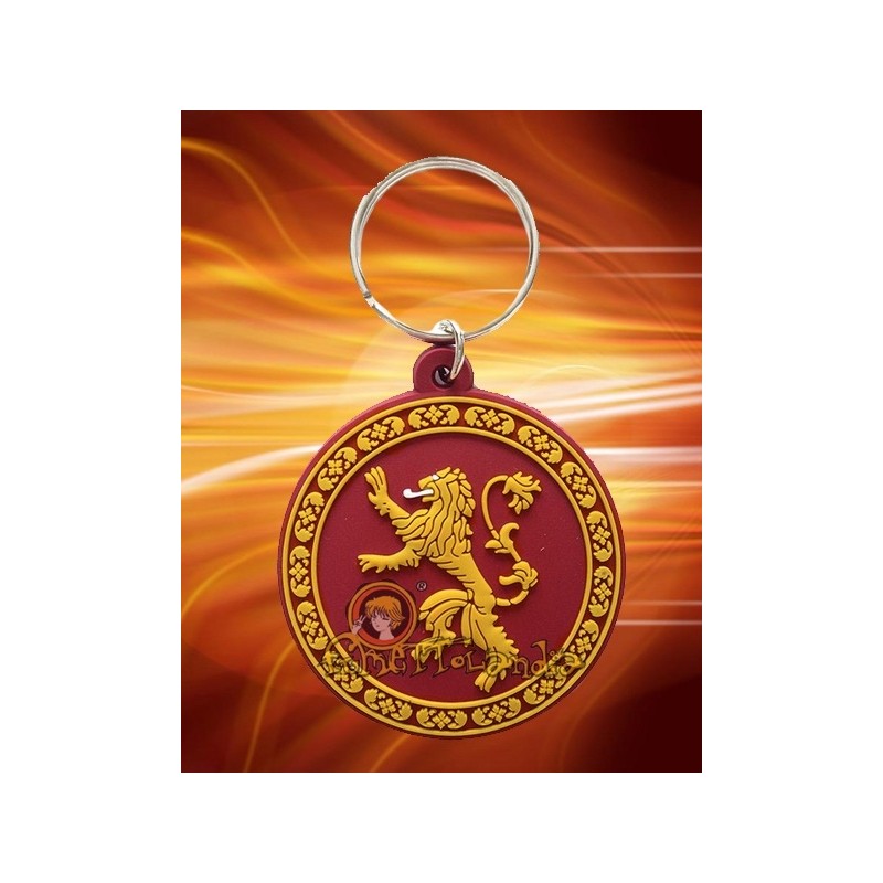 PORTACHIAVI LANNISTER LOGO IL TRONO DI SPADE - GAME OF THRONES IN GOMMA