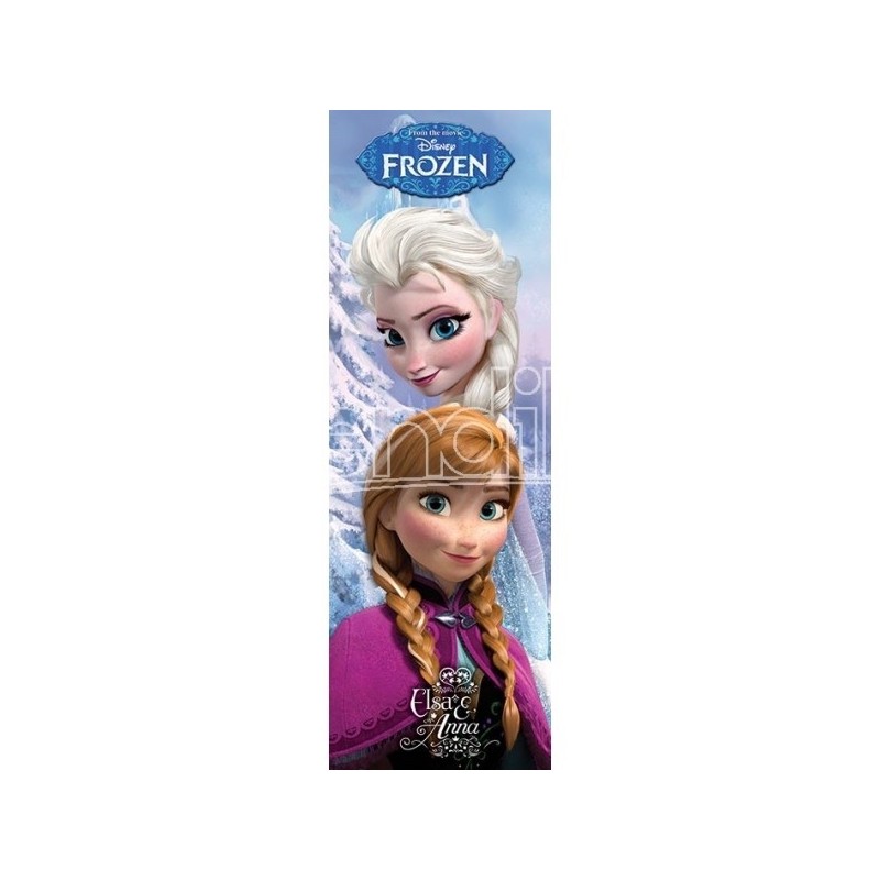 POSTER DISNEY FROZEN ELSA & ANNA 158x53 CM