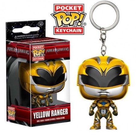 POWER RANGER GIALLO MINI POP POCKET PORTACHIAVE