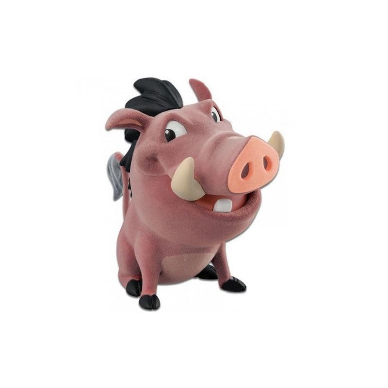 PUMBA DI IL RE LEONE FIGURE DA 8 CM BANPRESTO FLOCKED