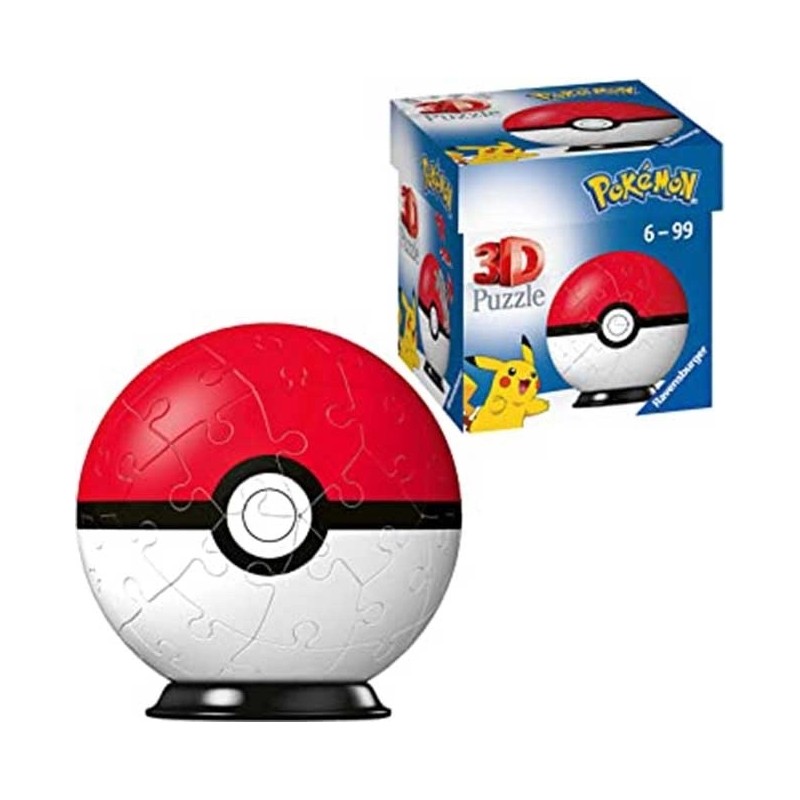 PUZZLE 3D POKE BALL DI POKEMON DA 55 PEZZI