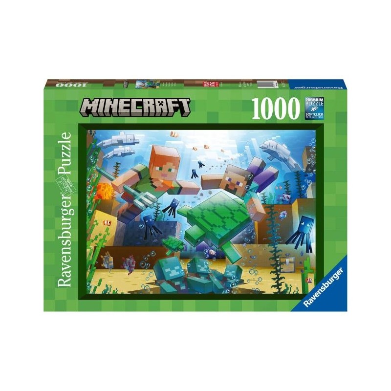 PUZZLE DI MINECRAFT DA 1000 PEZZI 70X50 CM