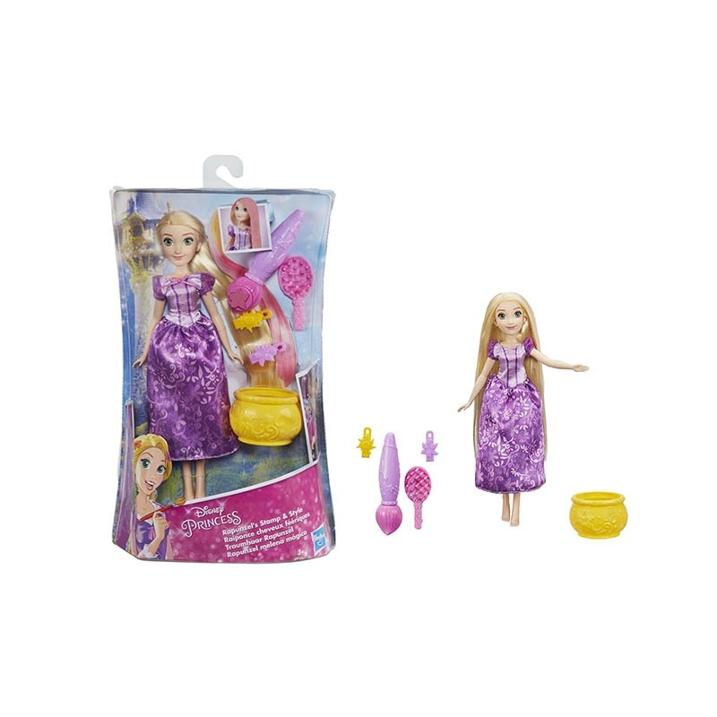 RAPUNZEL CON CAPELLI CAMBIA COLORE DOLL DISNEY DA 30 CM