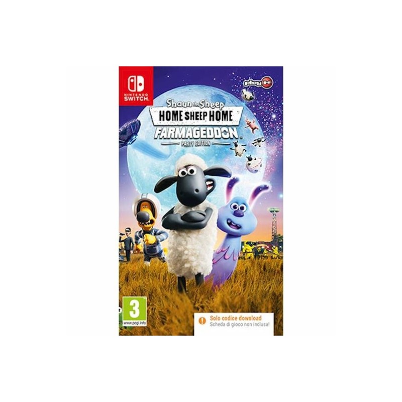 SHAUN THE SLEEP HOME SHEEP HOME FARMAGEDDON PER NINTENDO SWITCH NUOVO - CODICE PER DOWNLOAD DALLO STORE