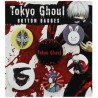 SPILLE TOKYO GHOUL IN ALLUMINIO 6 DISTINTIVI INCLUSI