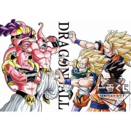 TAPPETINO PER MOUSE XL 29x42 CM CON KID BUU E GOHAN DI DRAGON BALL Z