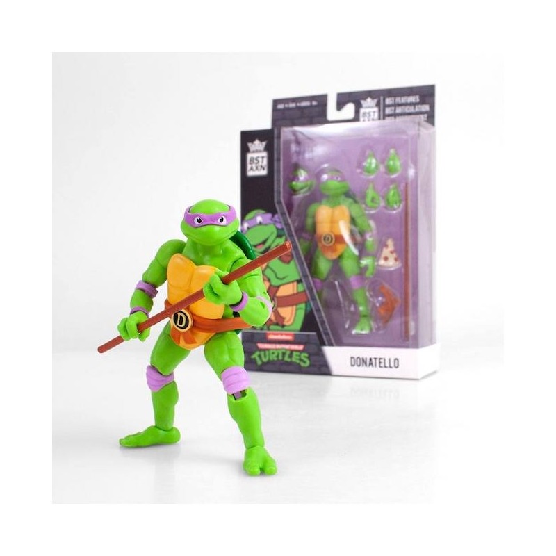 TMNT ACTION FIGURE DONATELLO DA 13 CM BST AXN CON ARTICOLAZIONI - TARTARUGHE NINJA