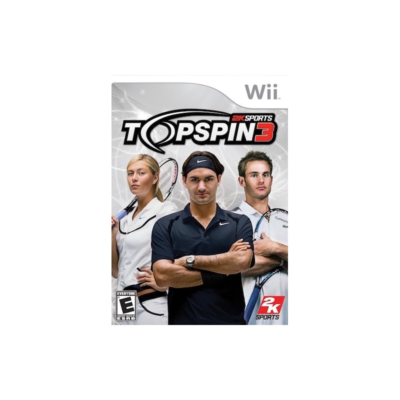 TOP SPIN 3 2K SPORTS per Nintendo Wii NUOVO