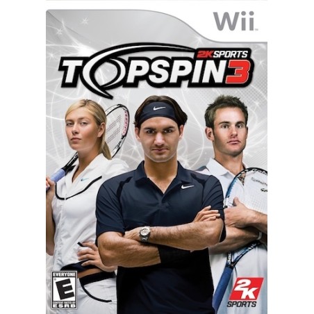 TOP SPIN 3 2K SPORTS per Nintendo Wii NUOVO