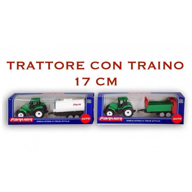 TRATTORE CON TRAINO DA 17 CM - MODELLO A SCELTA