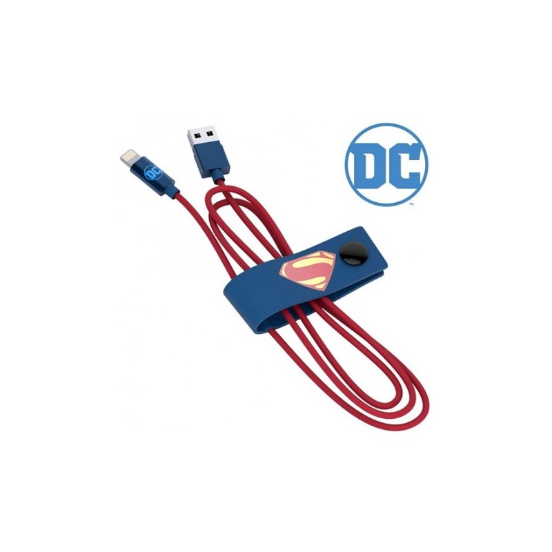 CAVO USB LIGHTNING PER IPHONE IN VERSIONE SUPERMAN DI JUSTICE LEAGUE