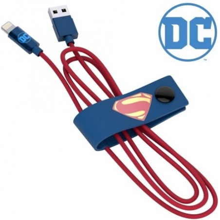 CAVO USB LIGHTNING PER IPHONE IN VERSIONE SUPERMAN DI JUSTICE LEAGUE