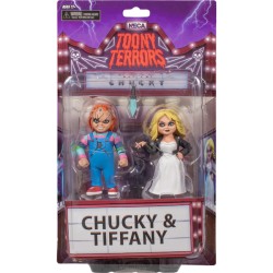 BRIDE OF CHUCKY TOONY TERRORS ACTION FIGURE CHUCKY & TIFFANY 15 CM