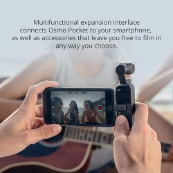 DJI OSMO POCKET - SISTEMA DI STABILIZZAZIONE A TRE ASSI, GIMBAL CON SENSORE DA 1-2.3 POLLICI, VIDEO IN 4K-60FPS